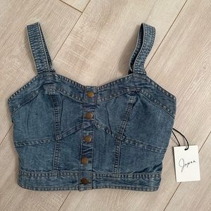 Denim crop top